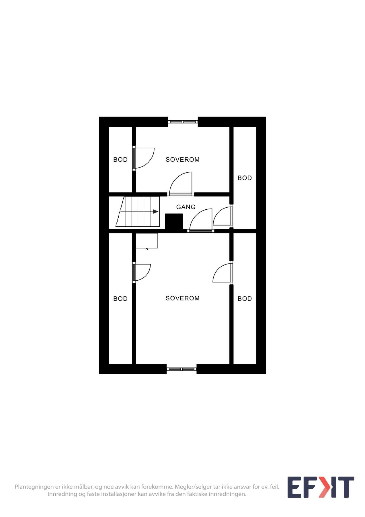 Planskisse av loftet. Galleribilde