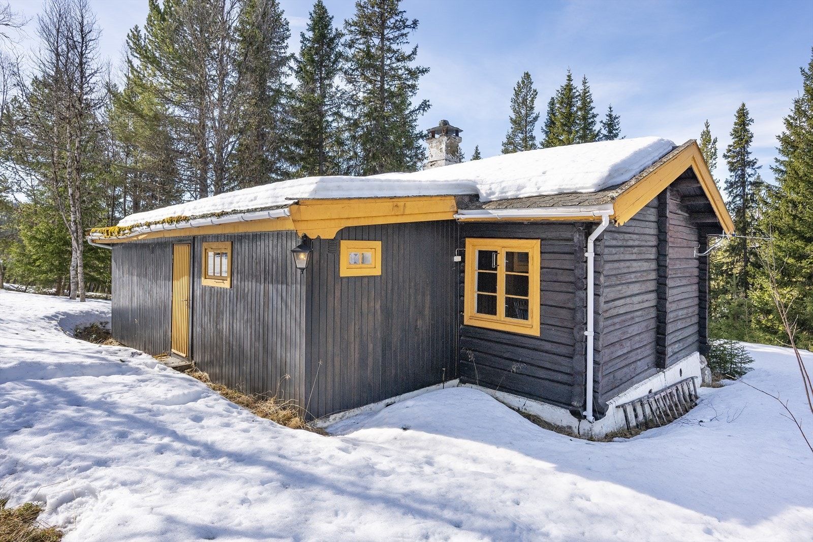 Fritidsboligen har trappefri adkomst. Galleribilde