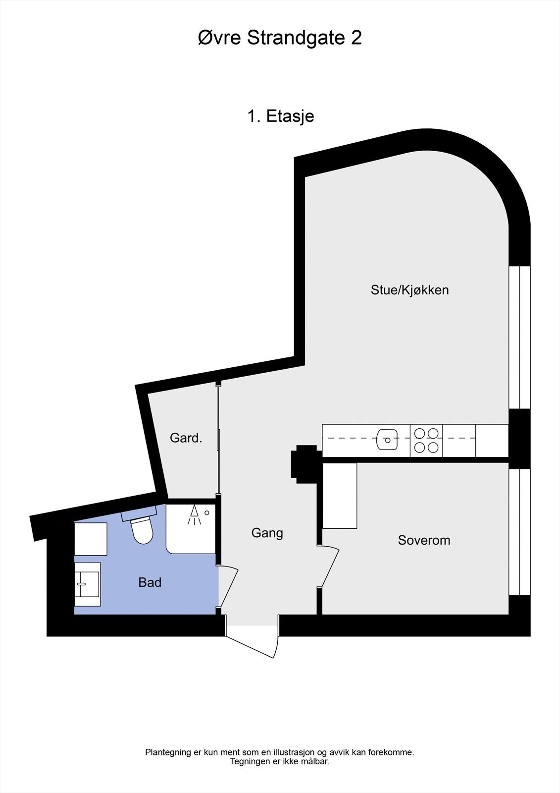 Plantegning 2D Galleribilde