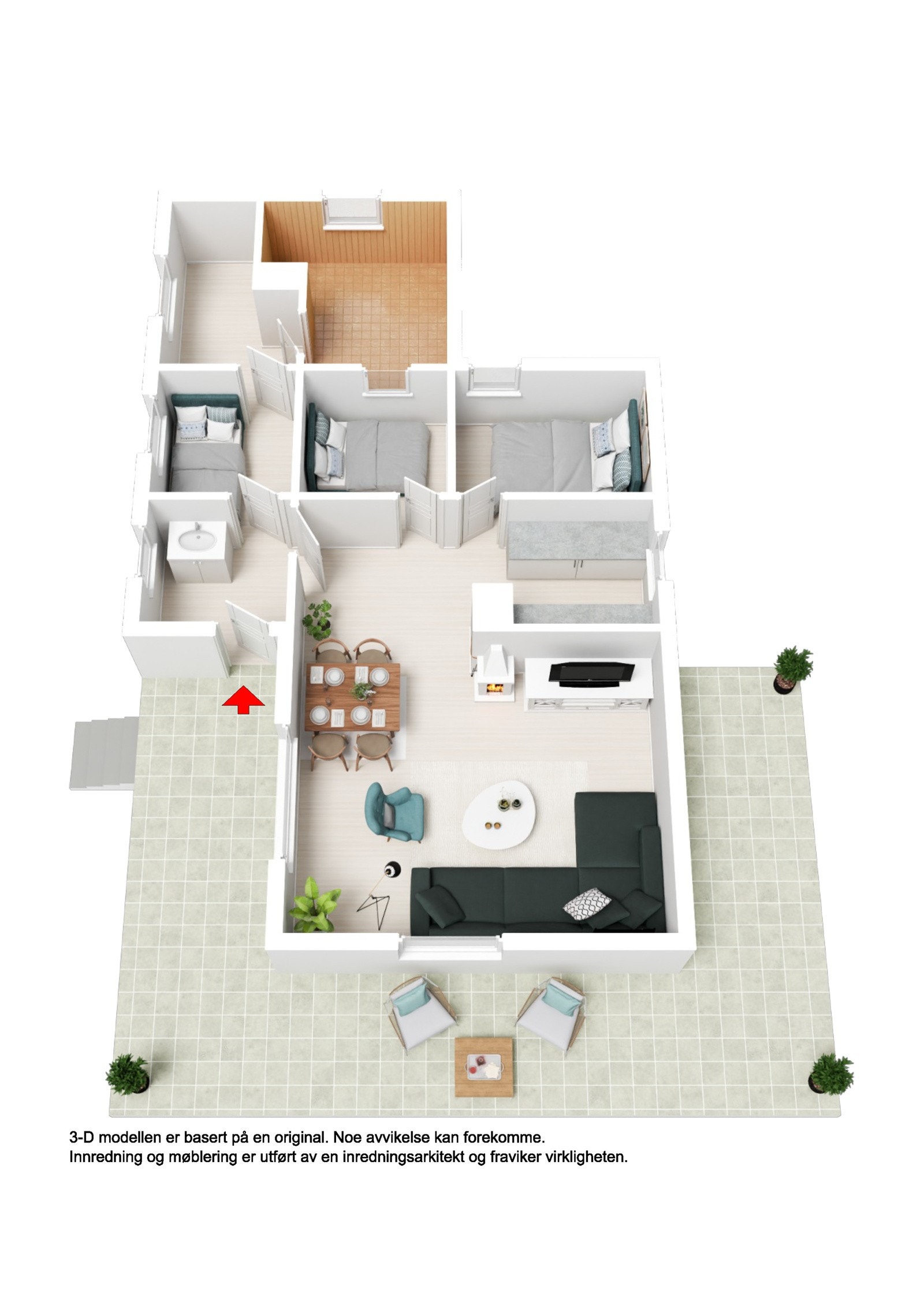 Plantegning 3D Galleribilde