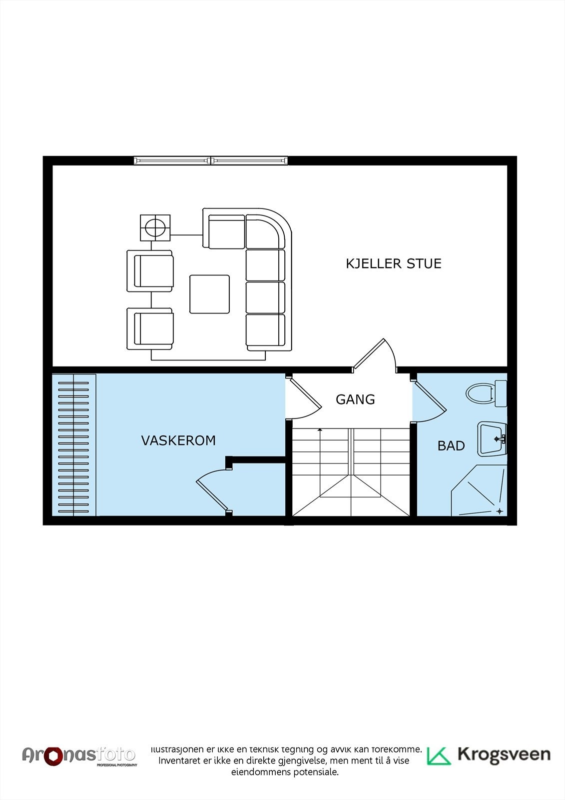 Plantegning kjeller Galleribilde