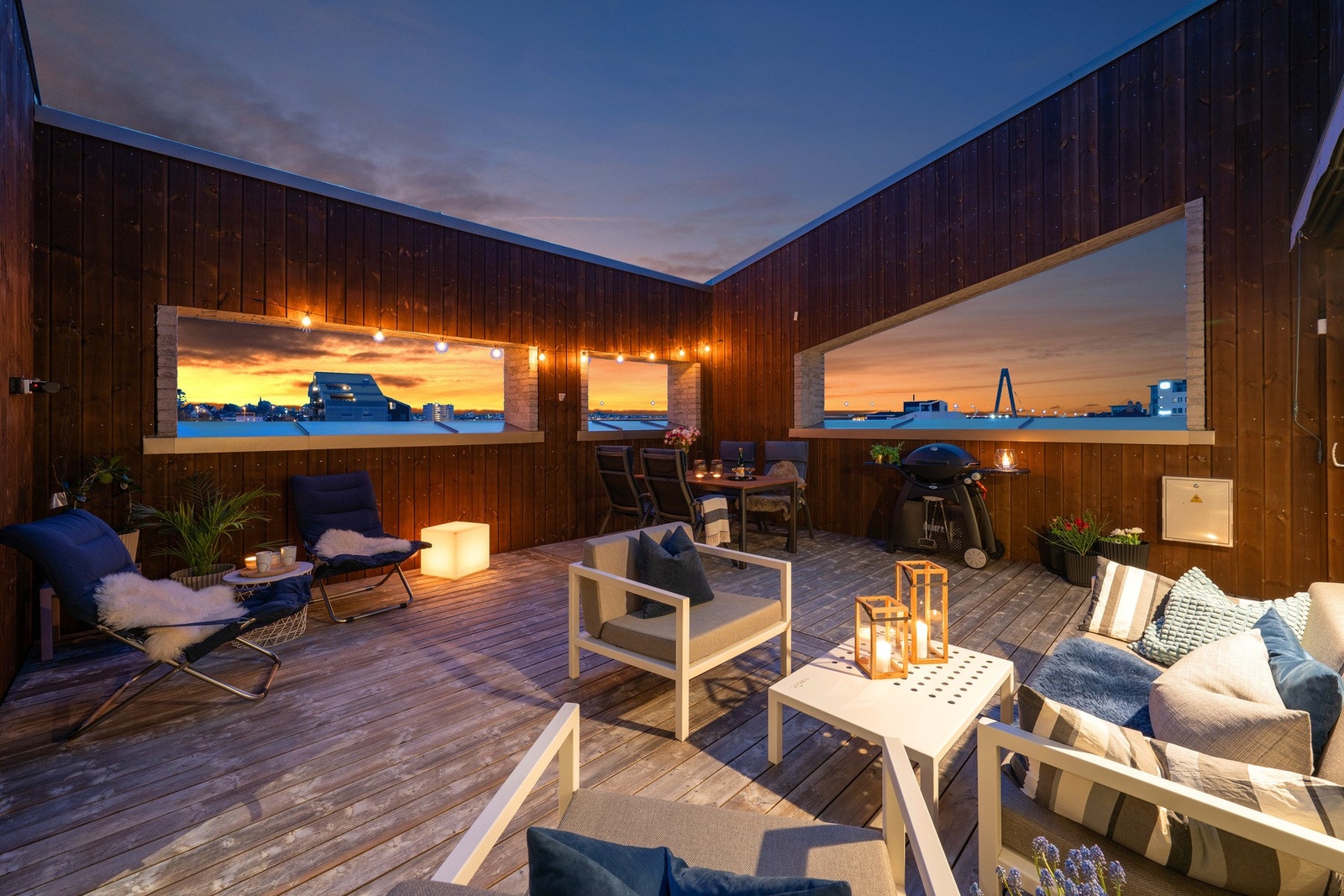 Skjermet, lun terrasse med sol hele dagen Galleribilde