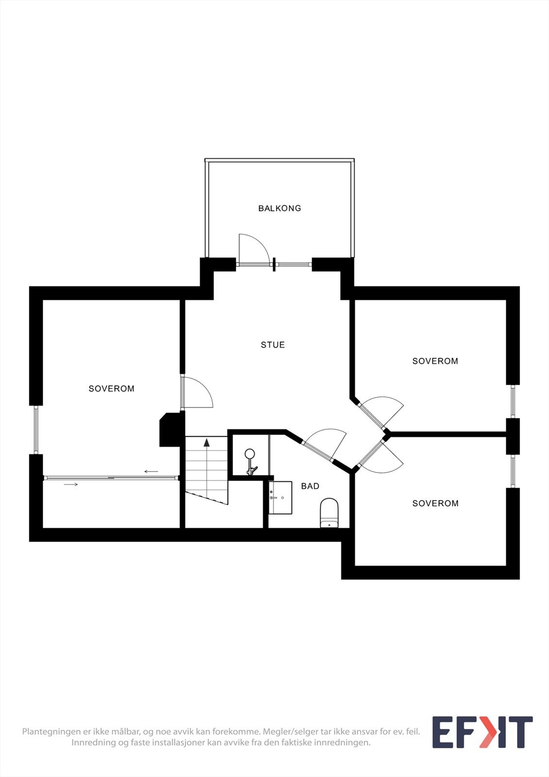 Plantegning loftsetasje. Galleribilde