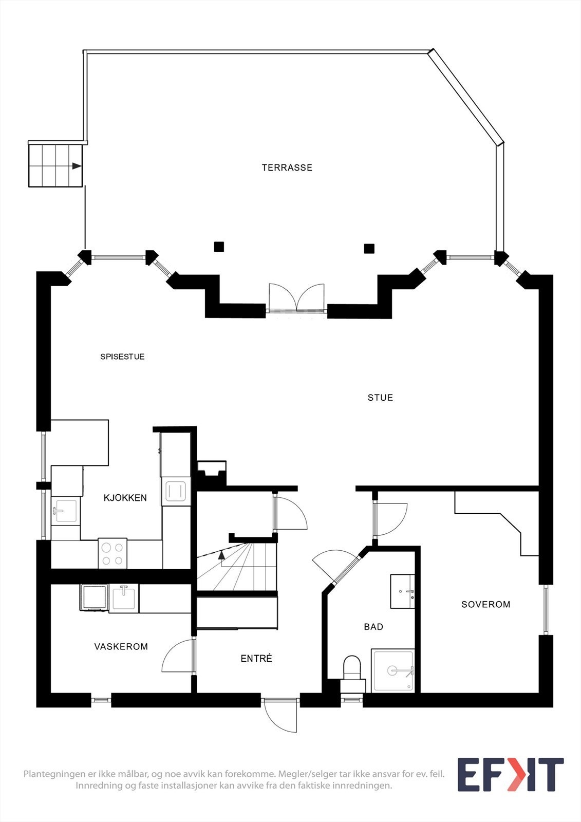 Plantegning 1. etasje. Galleribilde
