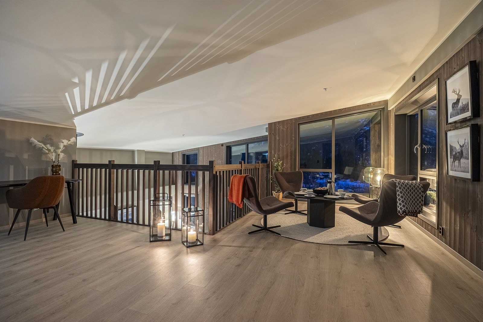 I plan to har du en innbydende hems, perfekt hvis man ønsker å trekke seg litt tilbake. Galleribilde