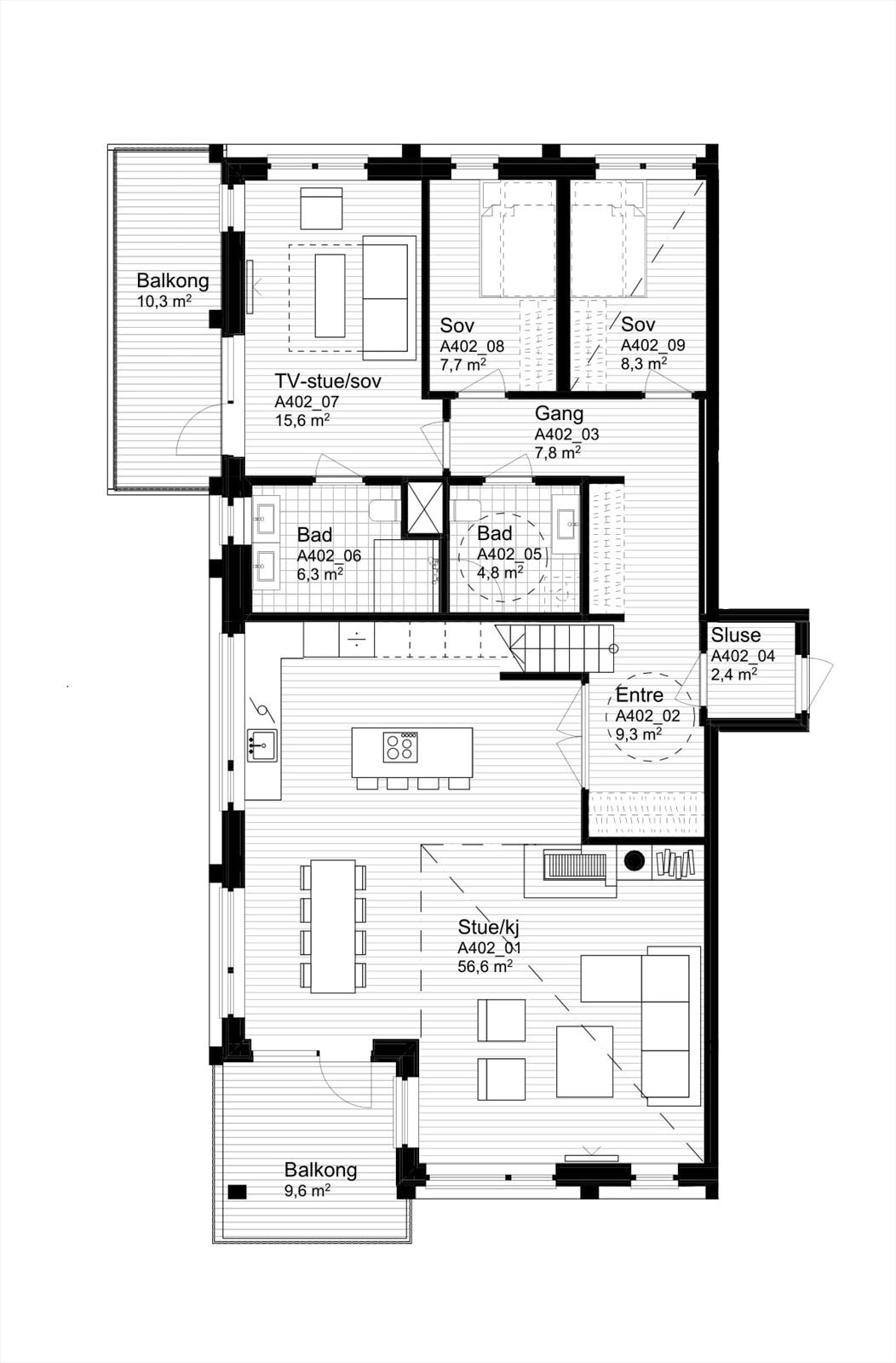 Plantegning plan 1 Galleribilde