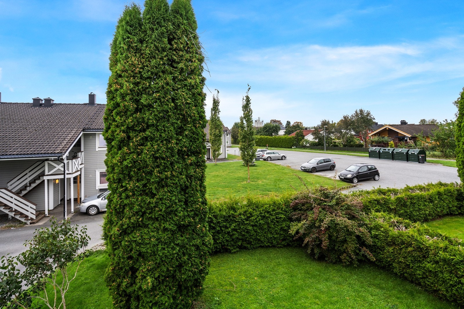 Utsikt fra balkongen Galleribilde