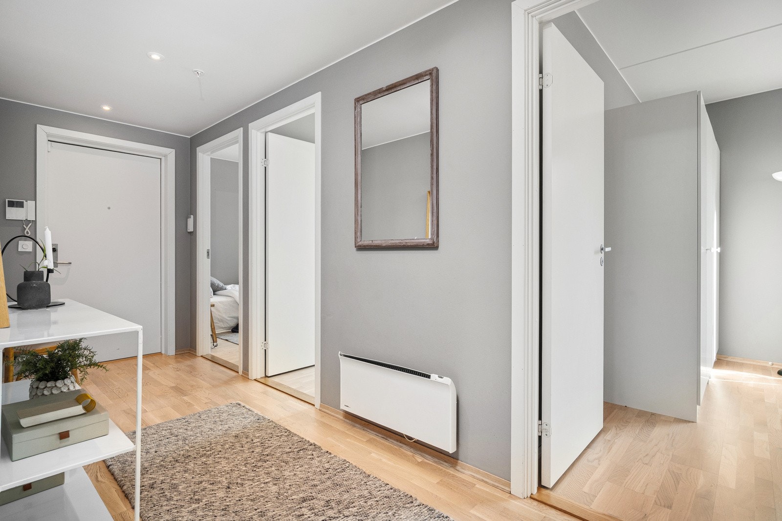 Det er balansert ventilasjon i leiligheten. Galleribilde