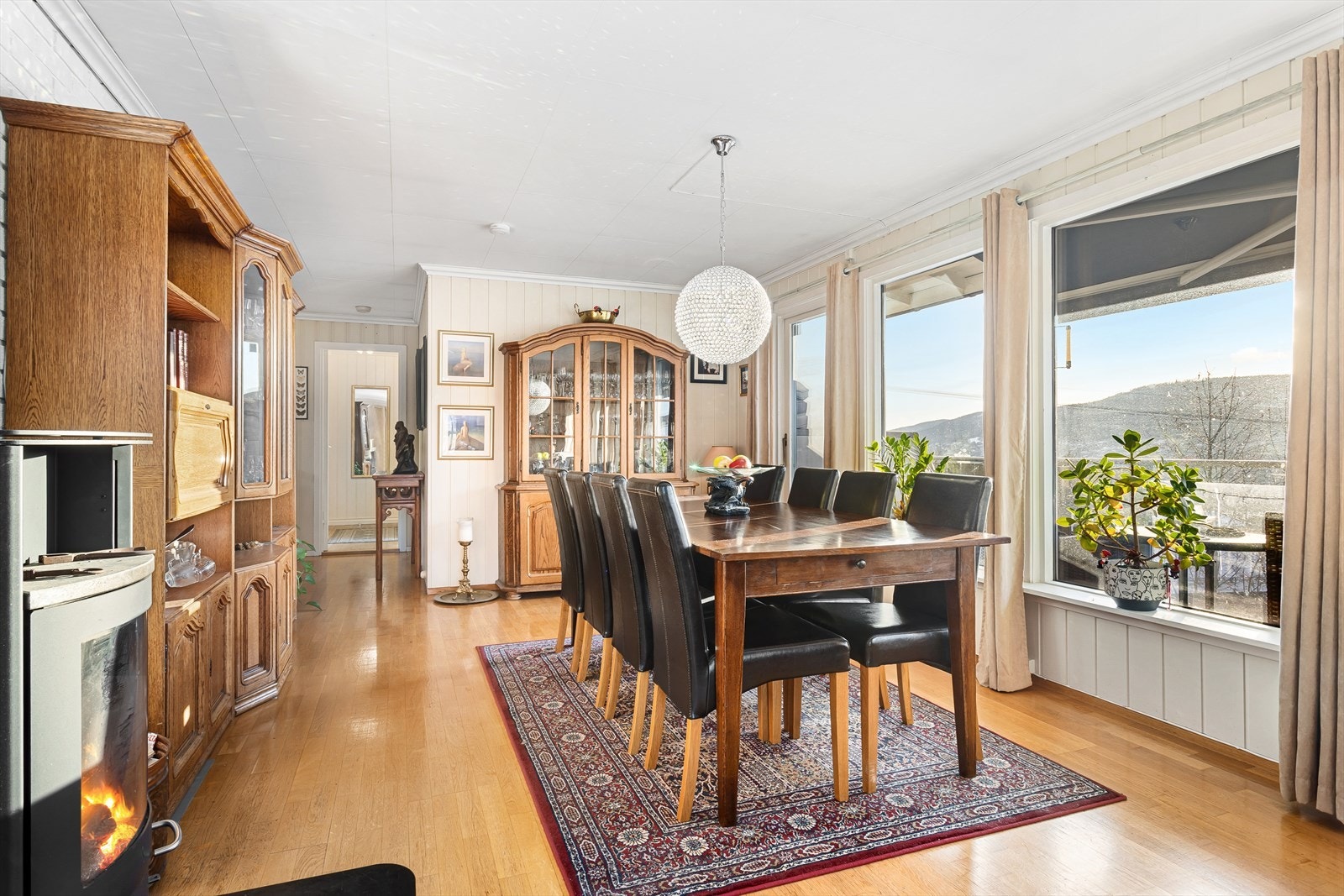 Det er også etablert vedovn her Galleribilde