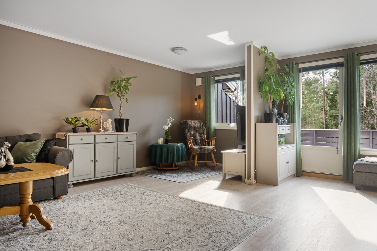 Her har det tidligere vært et soverom, som enkelt kan etableres på nytt. Galleribilde