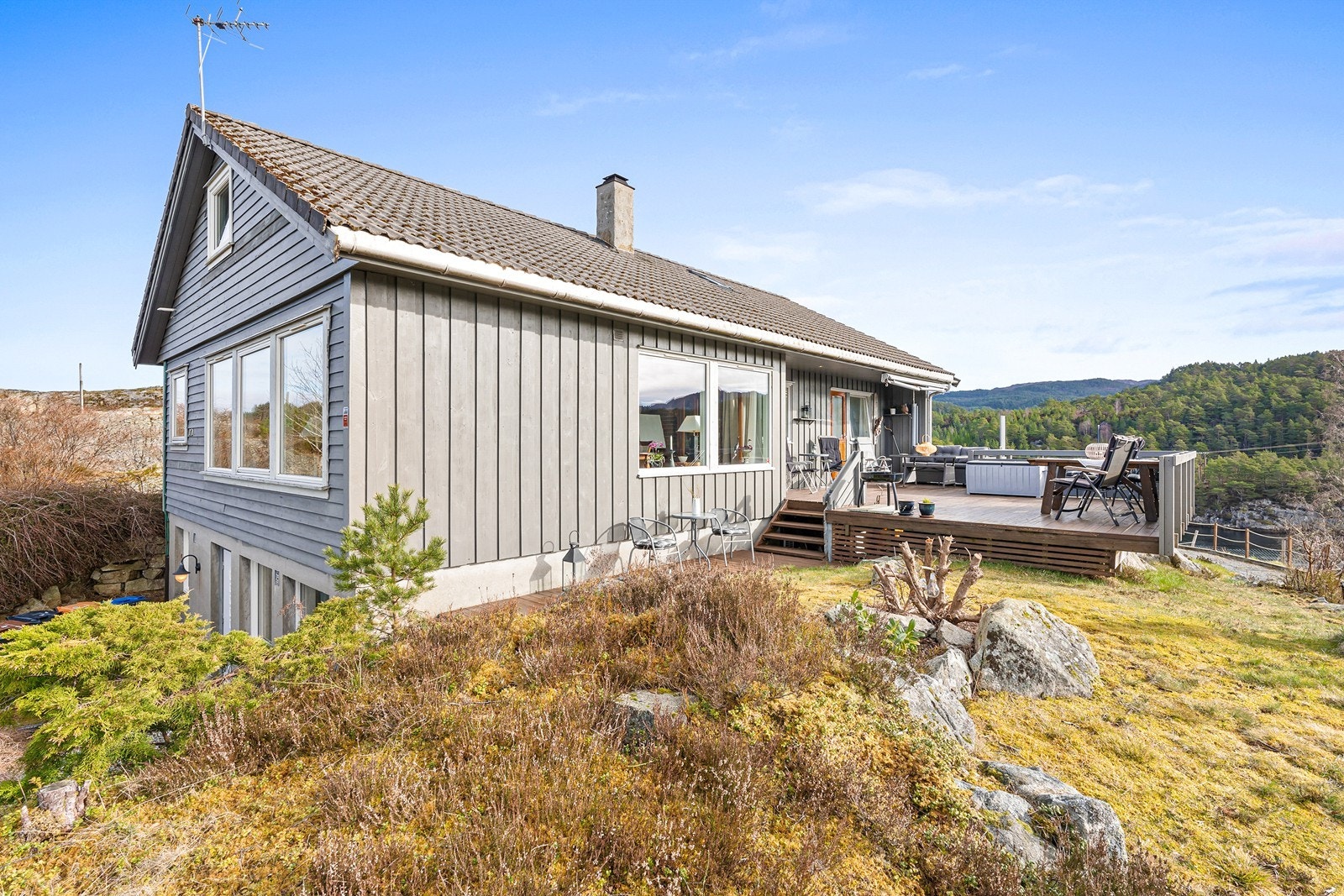 Det er er også kort vei til nærmeste bussholdeplass, samt flere bade- og fiskeplasser. Galleribilde