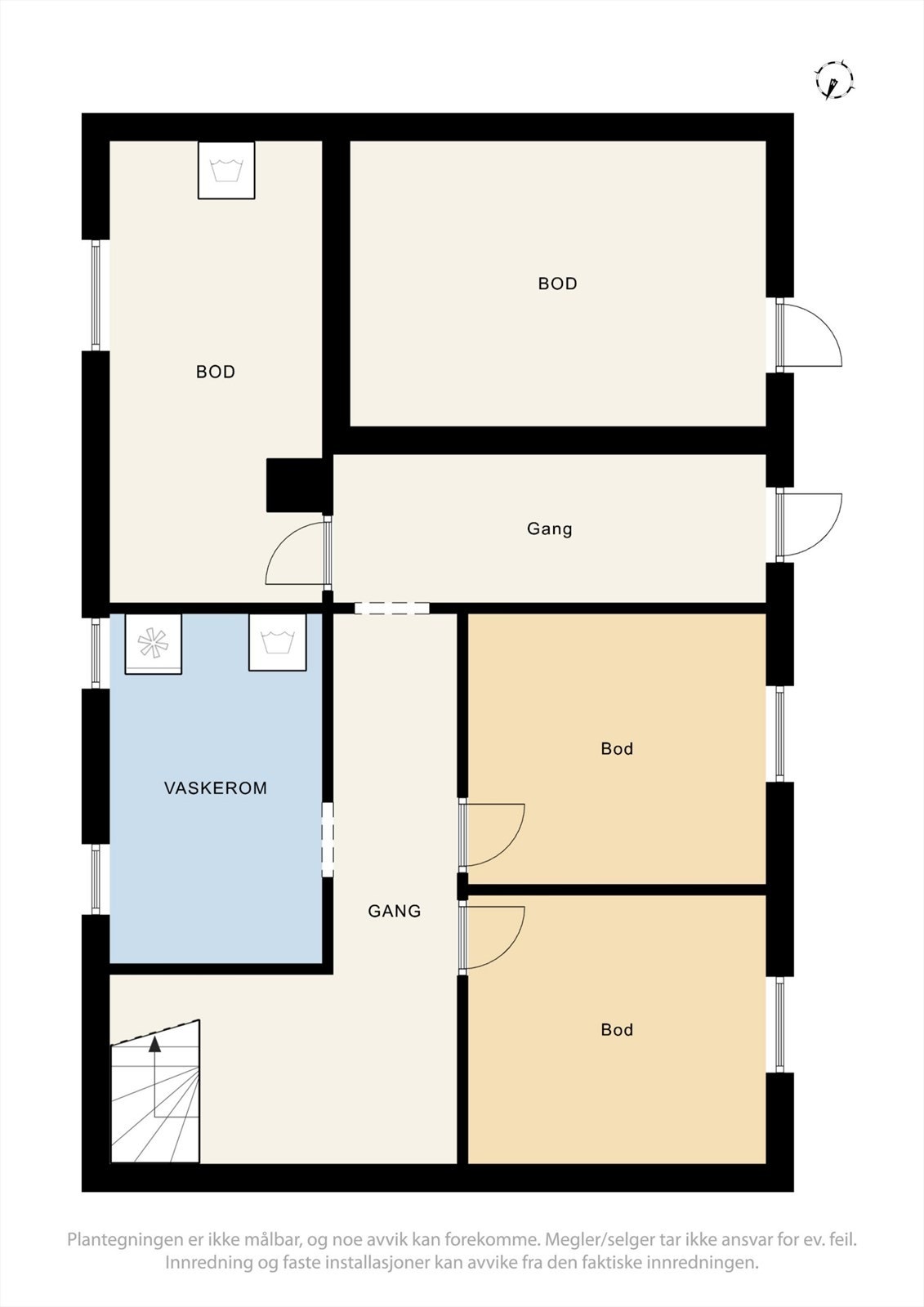 Plantegning kjeller Galleribilde