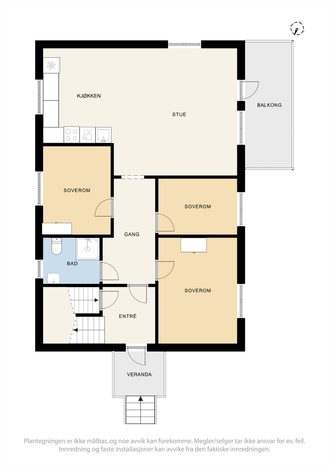 Plantegning 1. Etasje Galleribilde