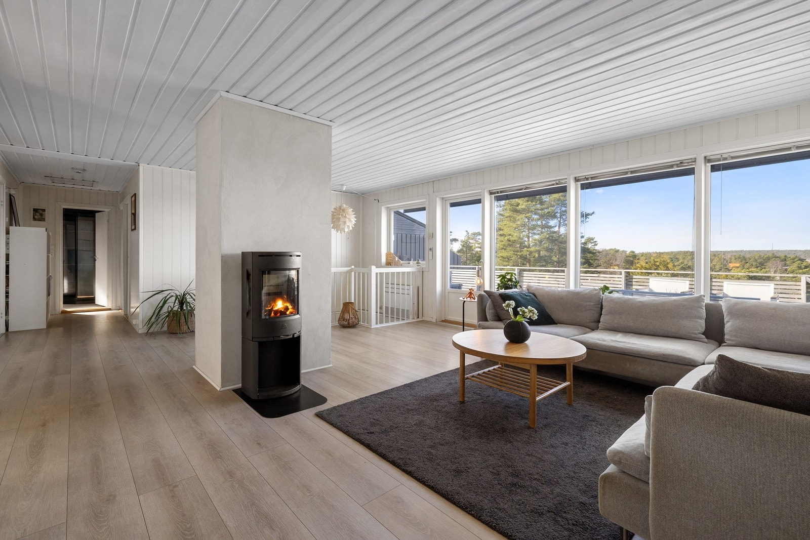 De prisverdige utsiktsforholdene er noe å glede seg over også i stuen, året gjennom. Galleribilde