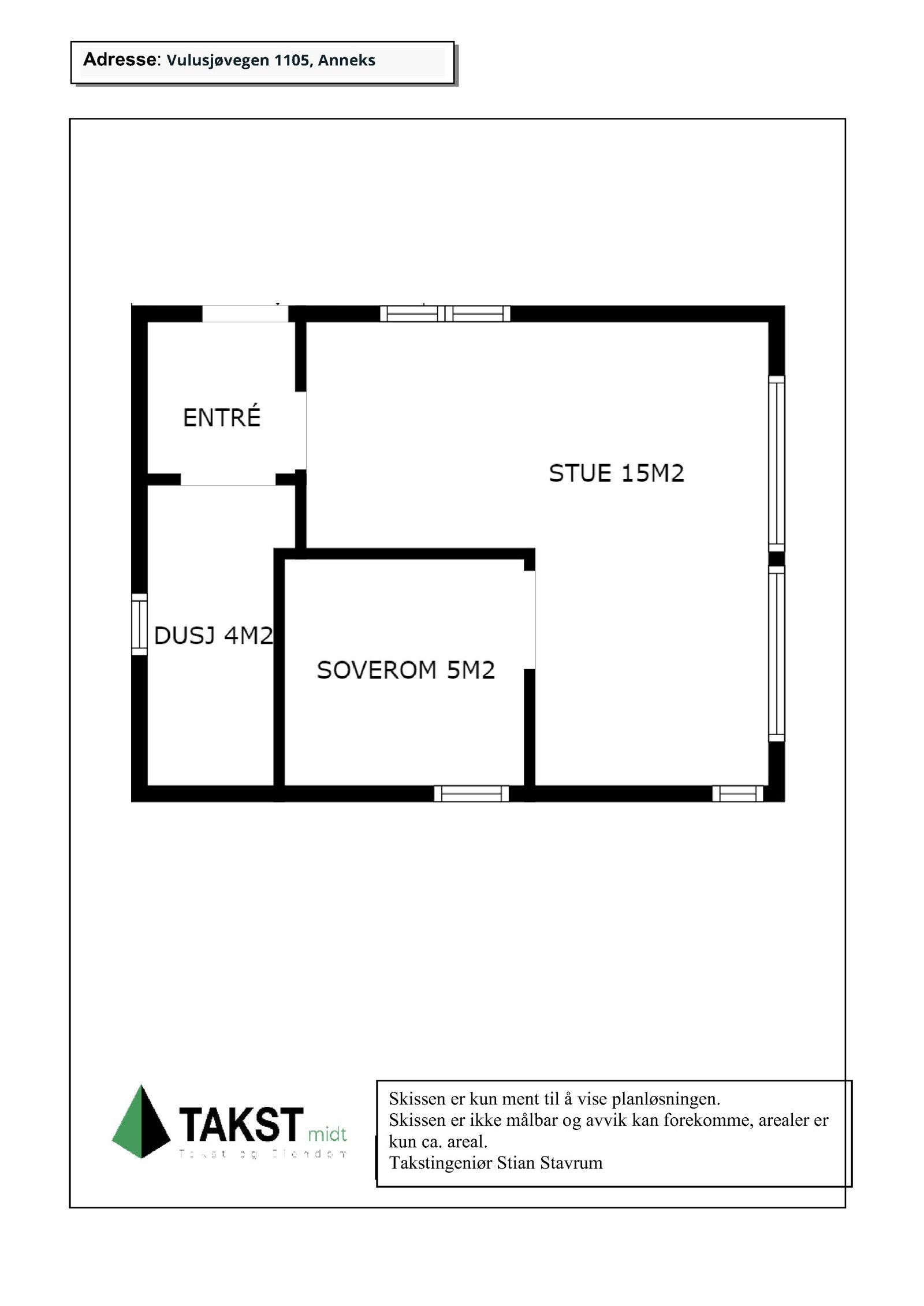 Planskisse Anneks Galleribilde