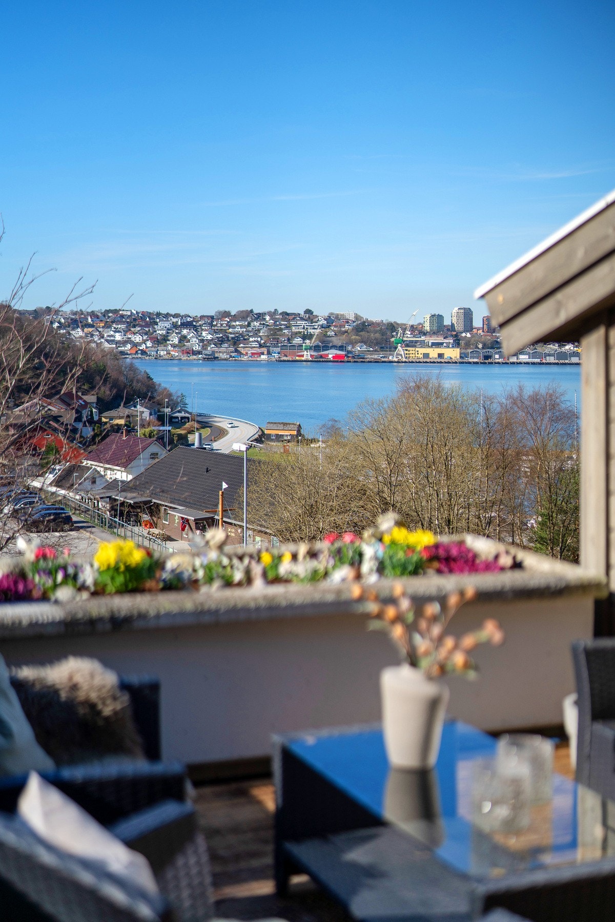 Havutsikt fra terrassen Galleribilde