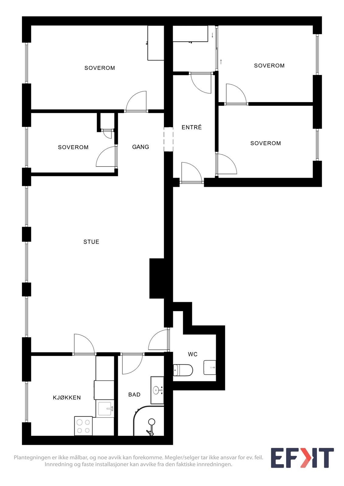 Plantegning Galleribilde