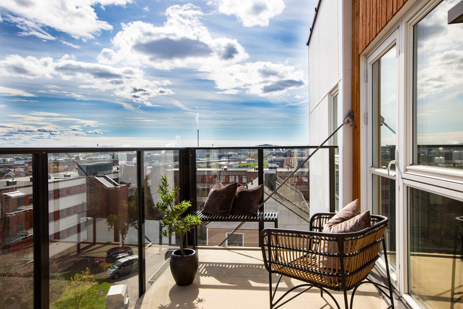 Balkong med utsikt Galleribilde