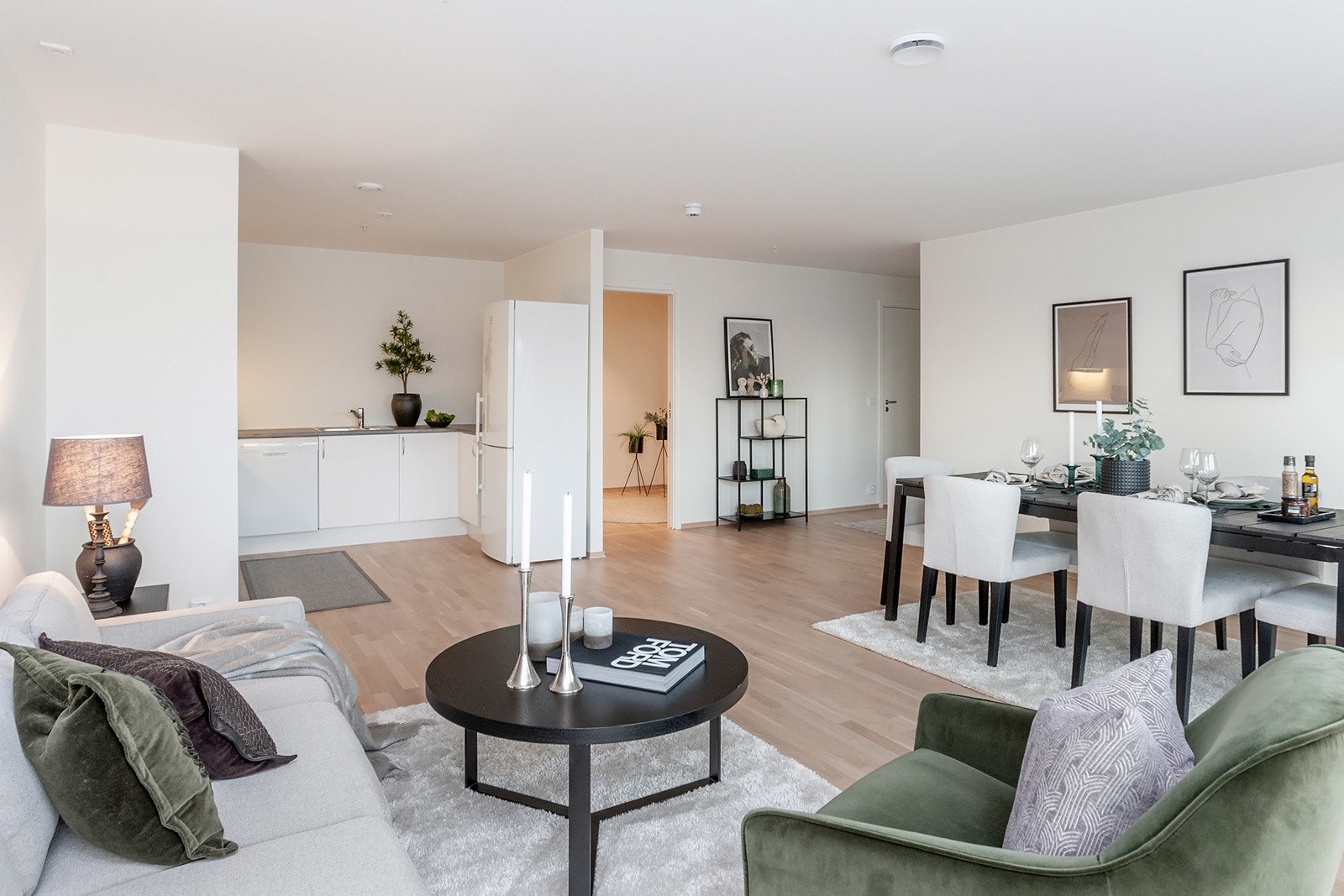 Åpen løsning til kjøkken Galleribilde