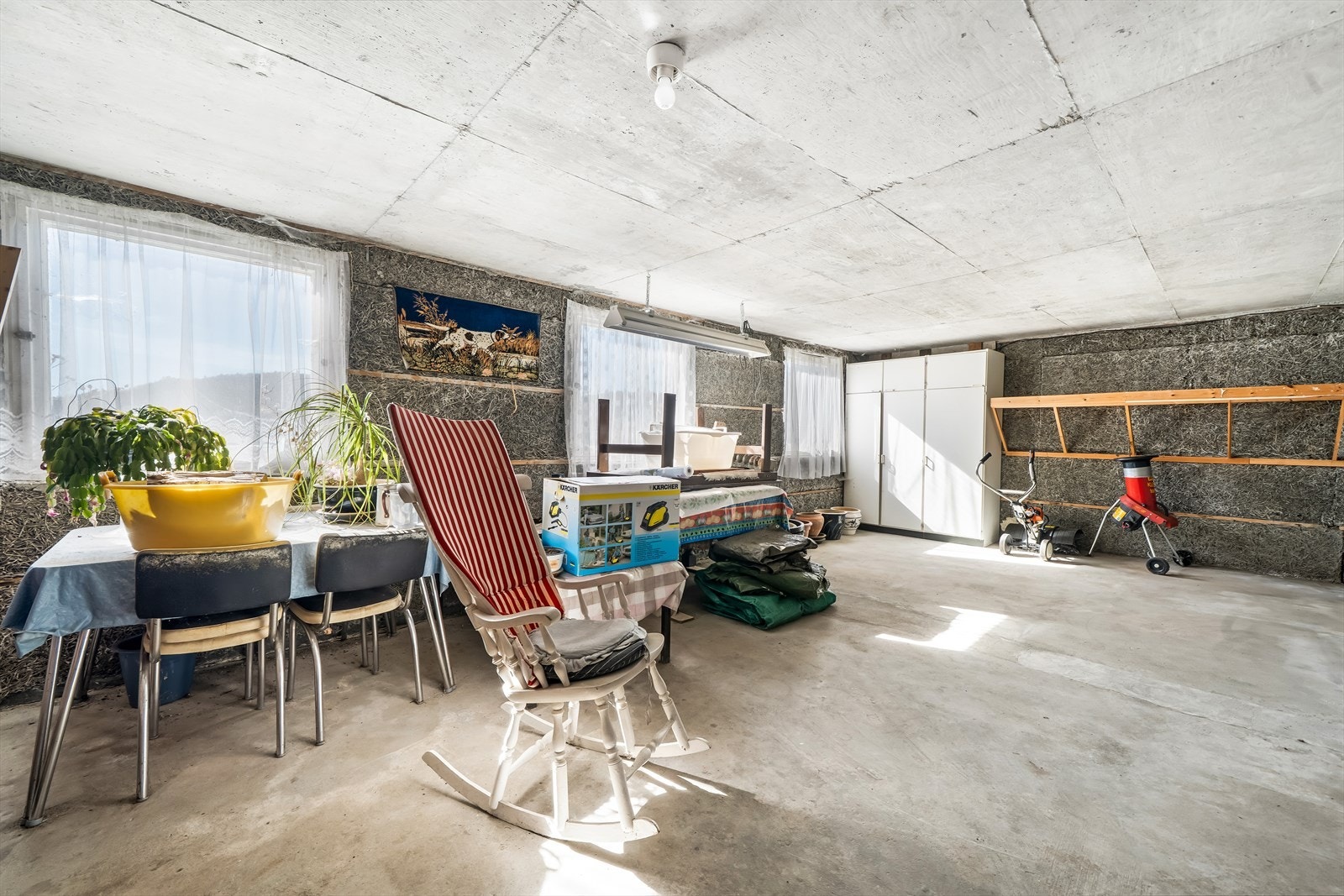 Lagringsrom i underetasjen. Galleribilde