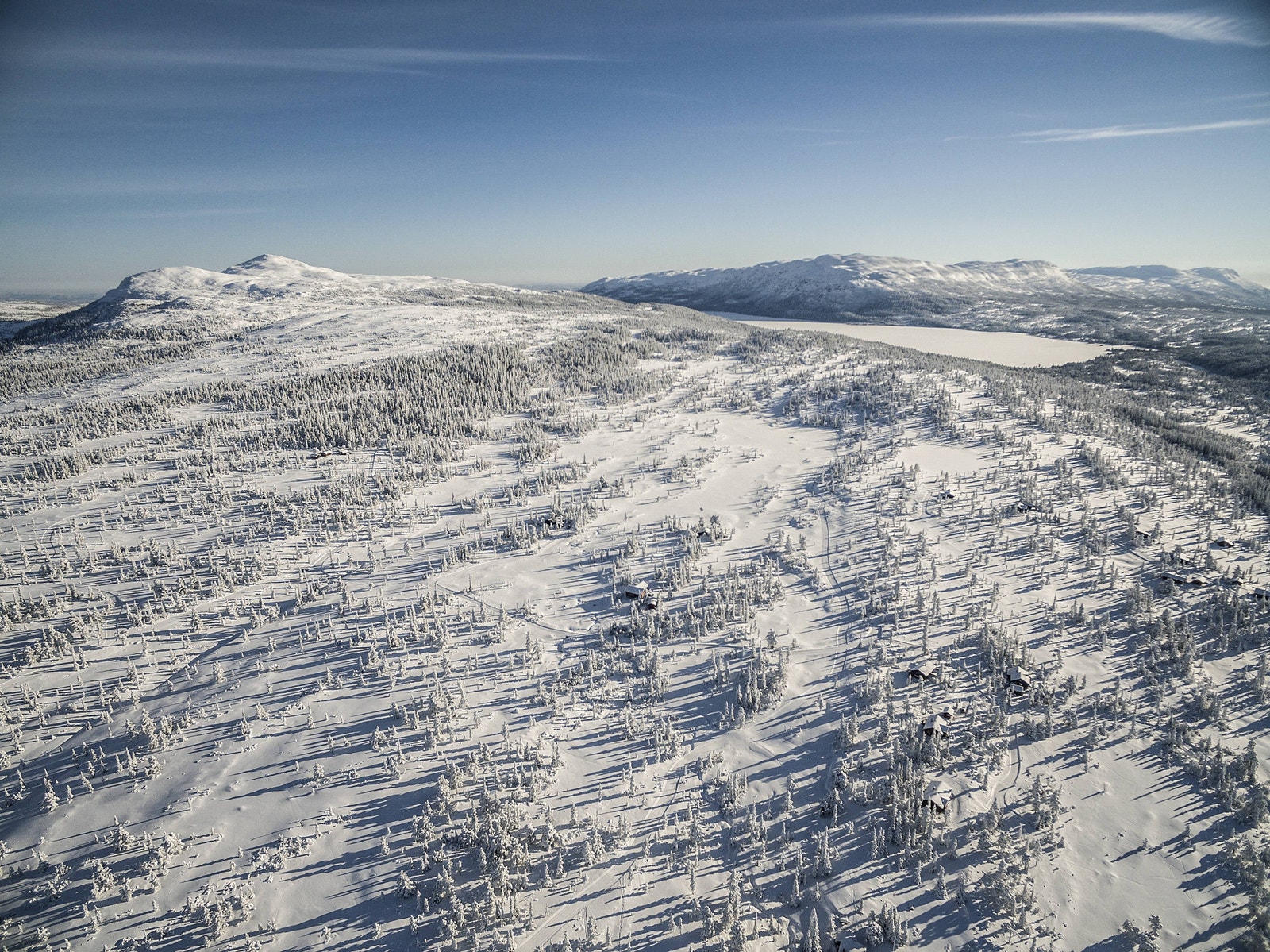 Oversikt Steintjønn vinter Galleribilde