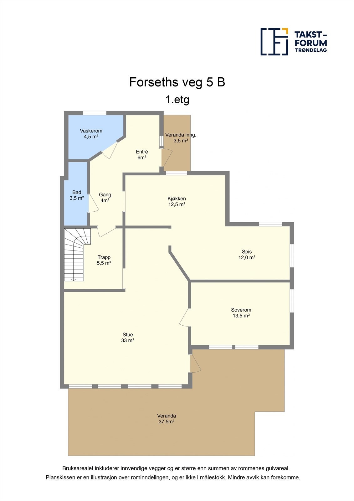 Planskisse 1. etasje Galleribilde