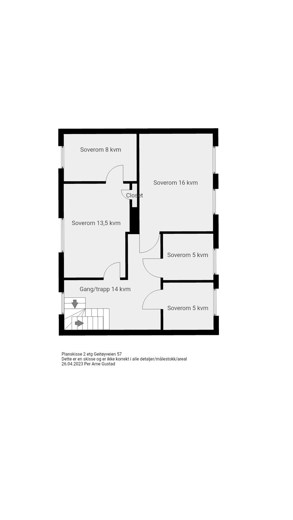 Planskisse 2. etasje Galleribilde