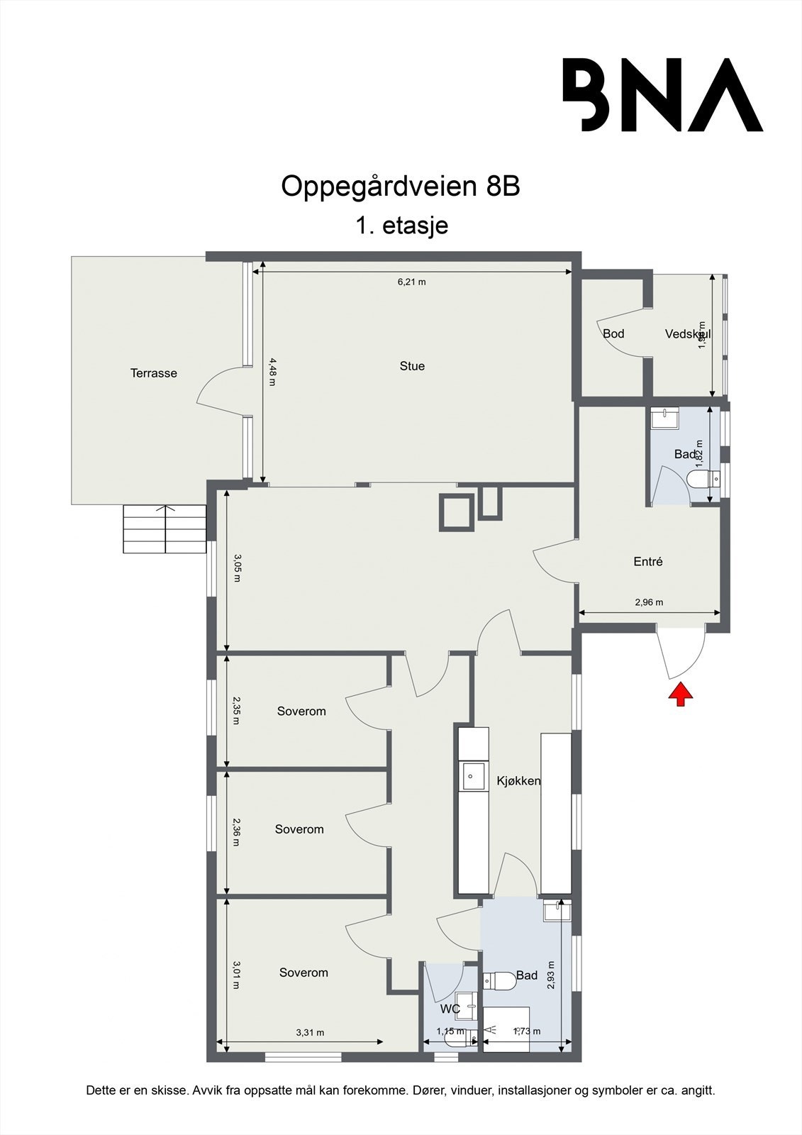 Plantegning - 1. etasje Galleribilde