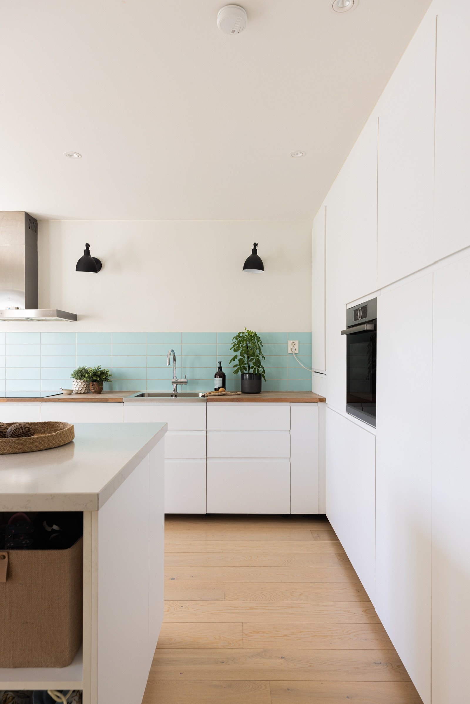 Dekroative fliser over kjøkkenbenk Galleribilde