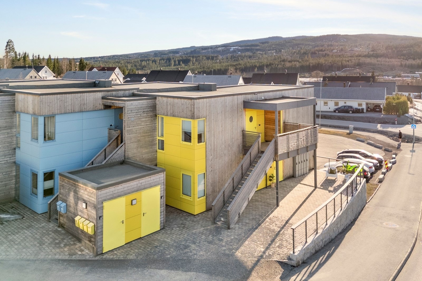 Fasade med tilliggende leiligheter Galleribilde