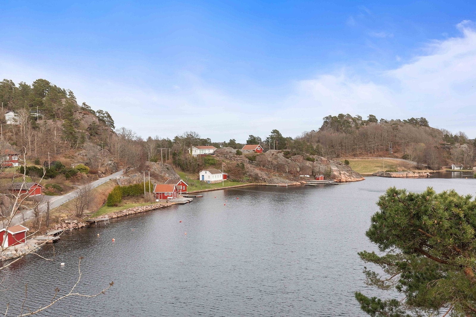 Fantastisk utsikt over Osterkilen fra verandaen. Galleribilde