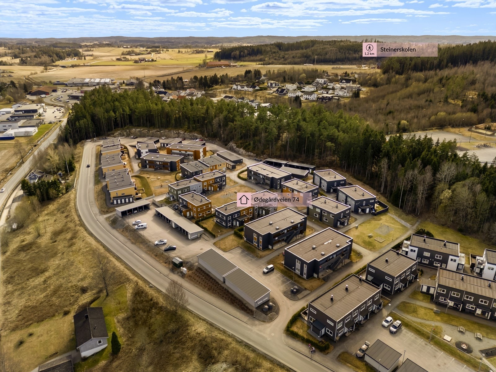 Dronefoto Galleribilde