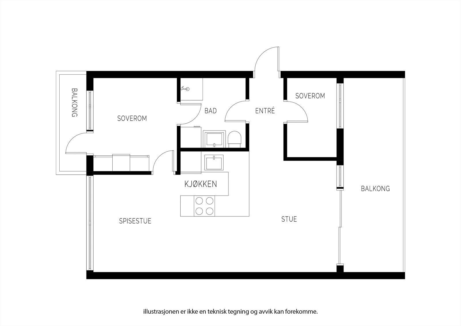 Plantegning 4. etasje Galleribilde