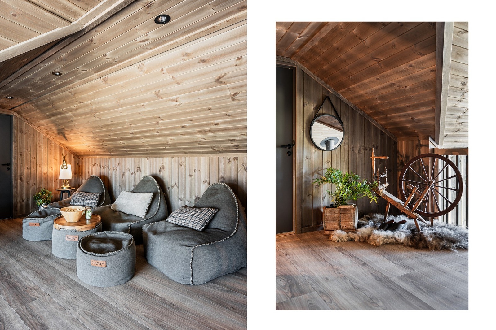 Gulvarealet er ca. 40 kvm, men på grunn av takhøyden er det ikke målbart areal. Galleribilde