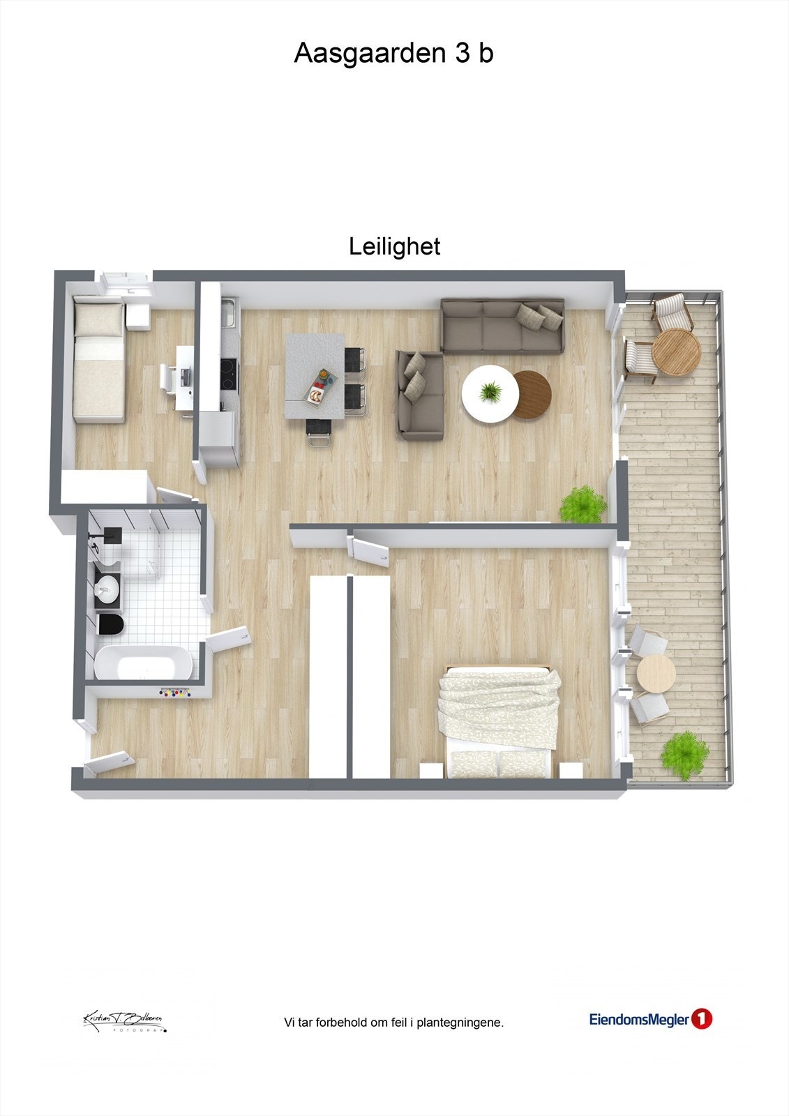 Plantegning Aasgaarden 3B Galleribilde