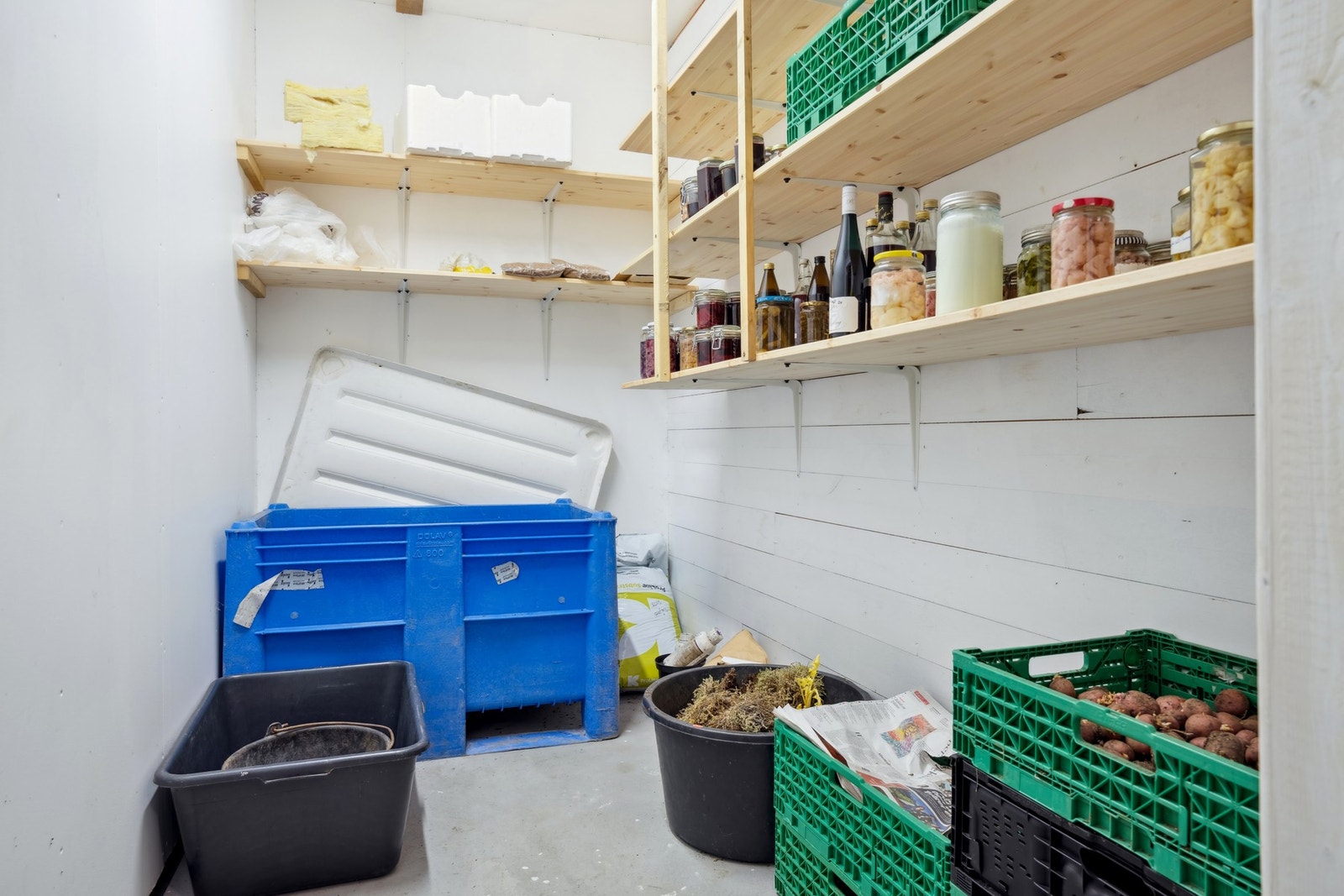 Naturlig kjølerom for oppbevaring av potet mm. Galleribilde