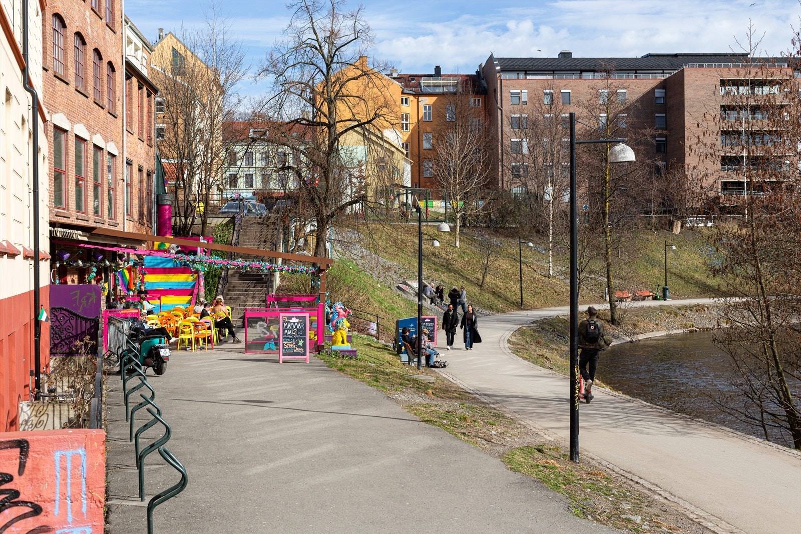 Akerselva noen få minutters spasertur unna. Galleribilde