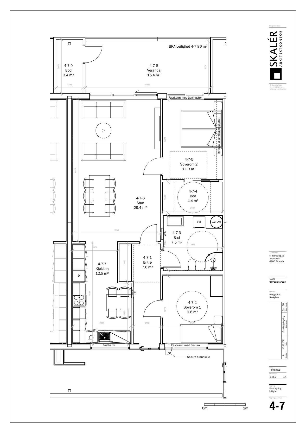 Plantegning. Galleribilde