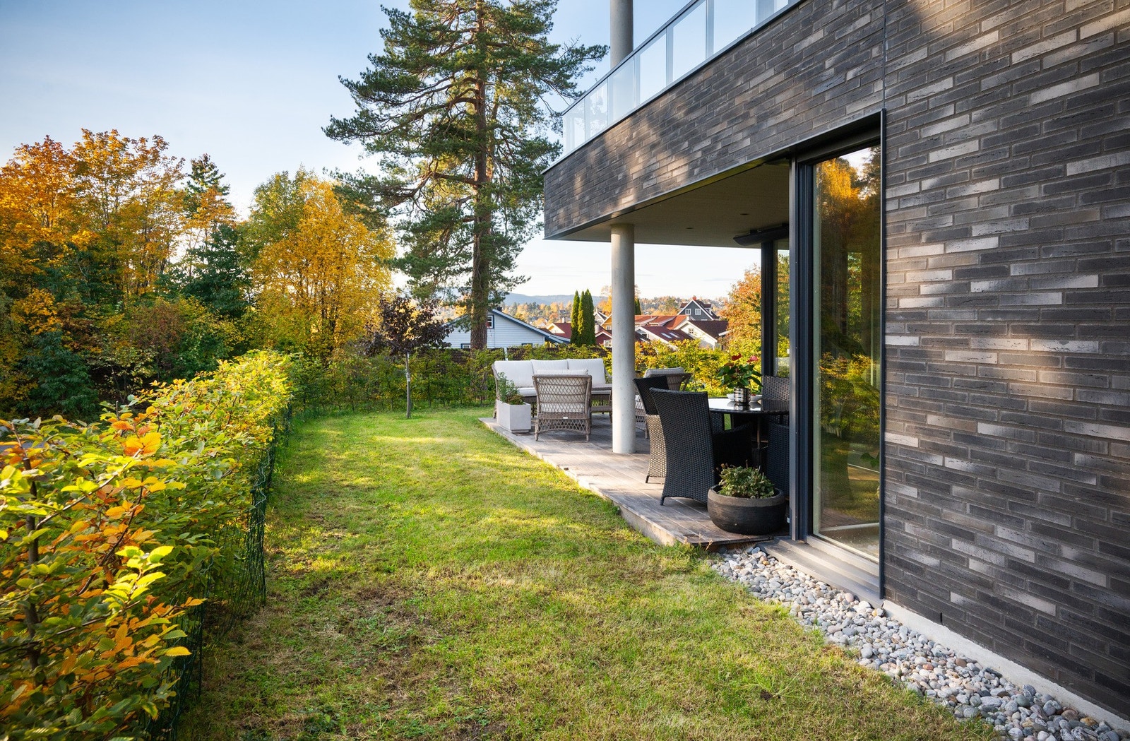 Den private hagen er på 100 Kvm. Galleribilde