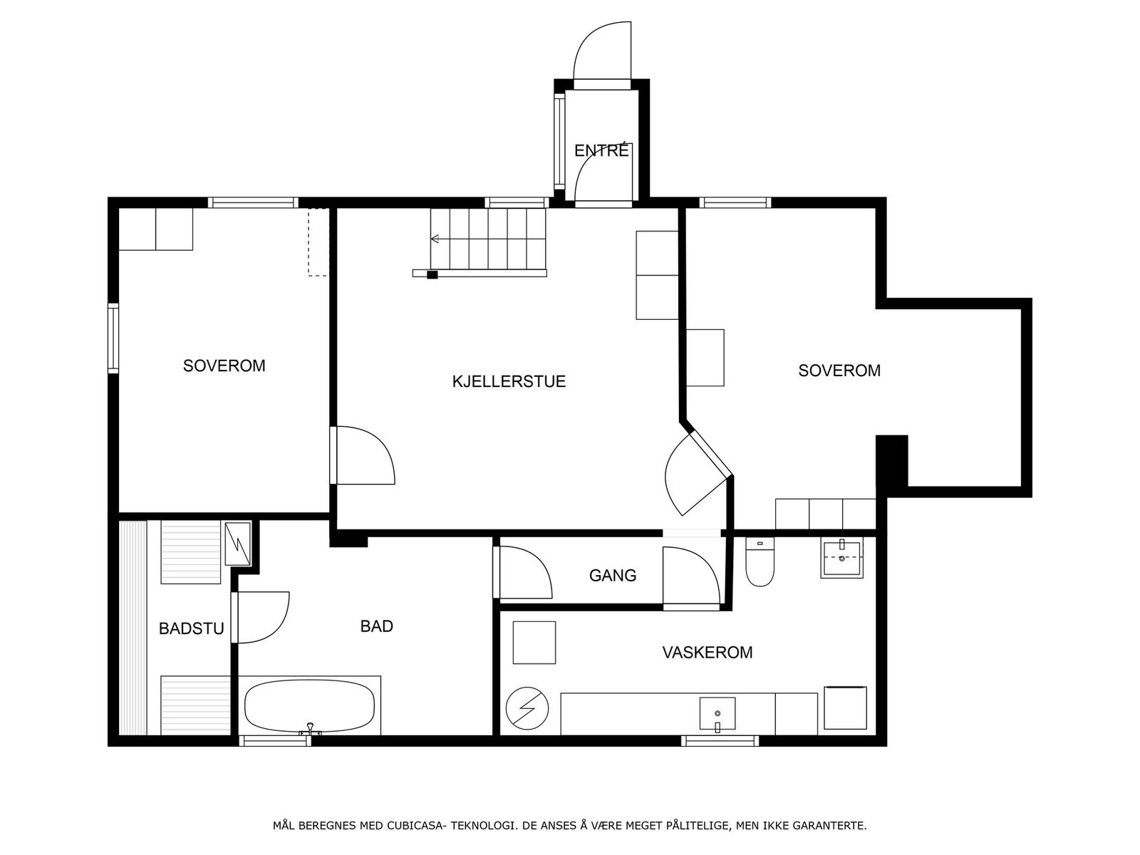 Planløsning underetasje Galleribilde