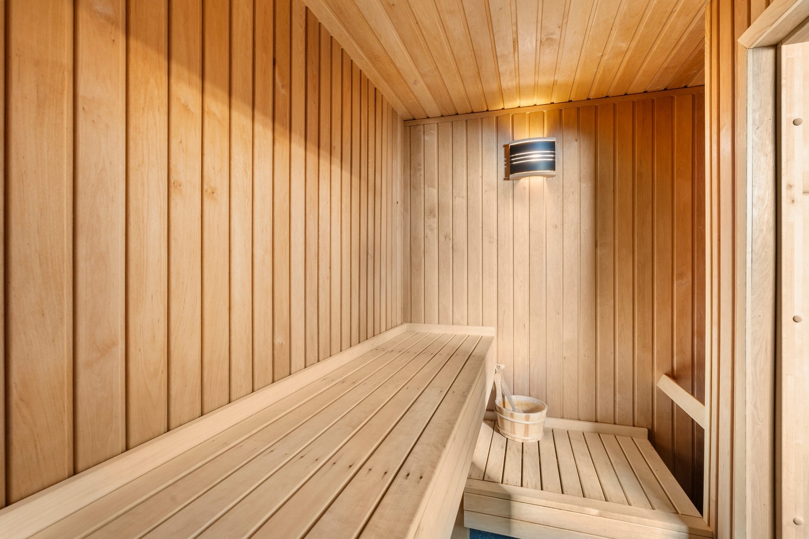 Badstuen fremstår som veldig pent brukt. Galleribilde