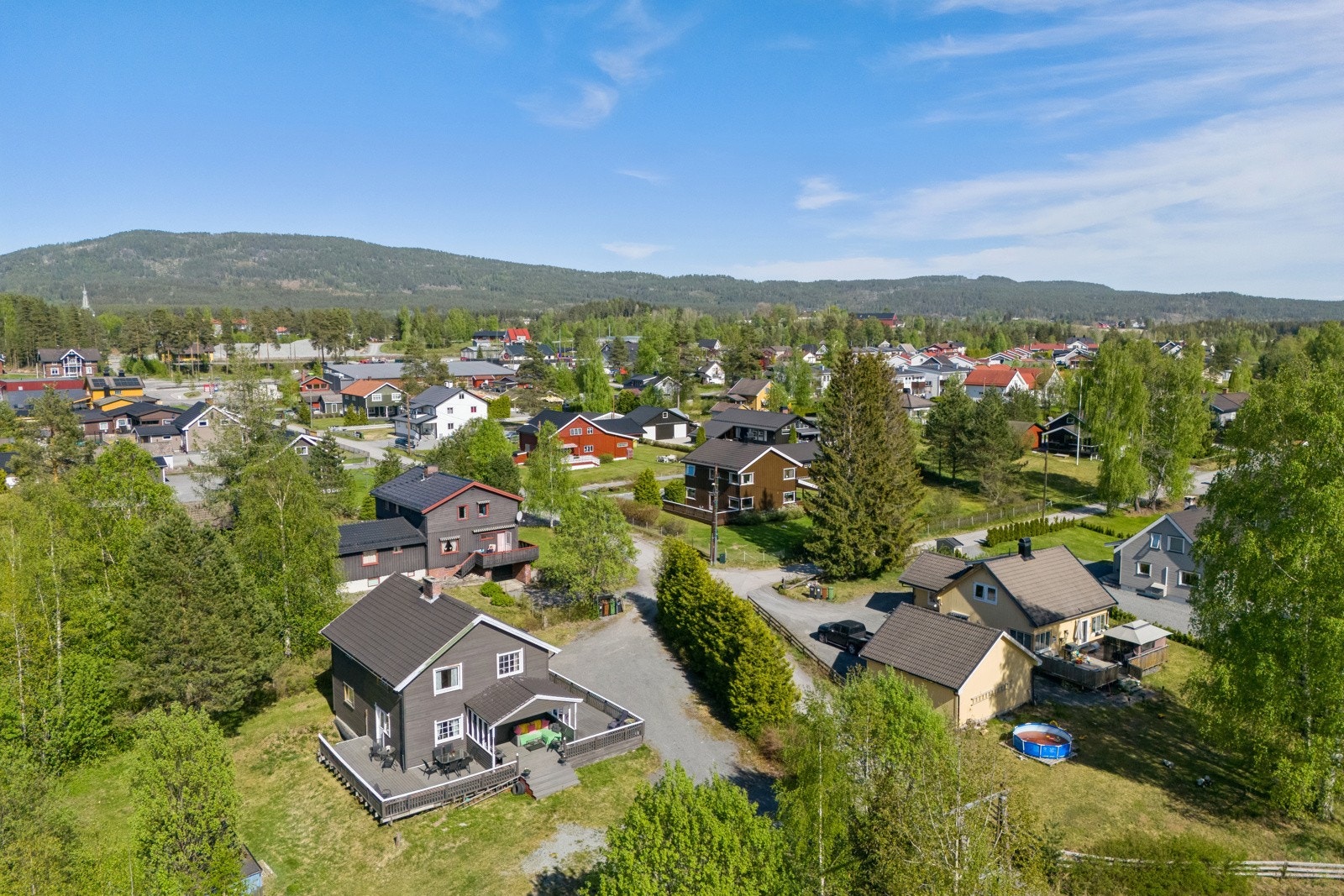 Boligfeltet er omtalt som et hyggelig og barnevennlig nabolag. Galleribilde