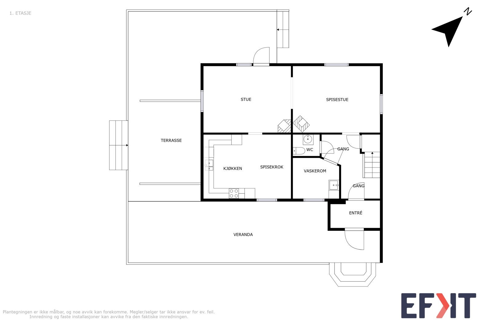 Første etasje av Gullovveien 17 | EIE eiendomsmegling Galleribilde