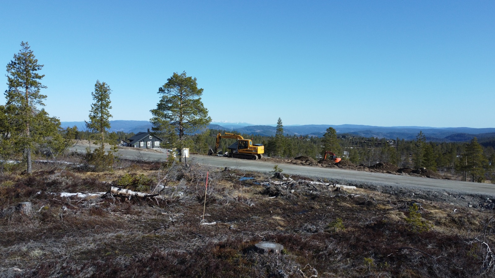 Tomt 24 på Blefjell med parkeringsmulighet inntil hytta Galleribilde