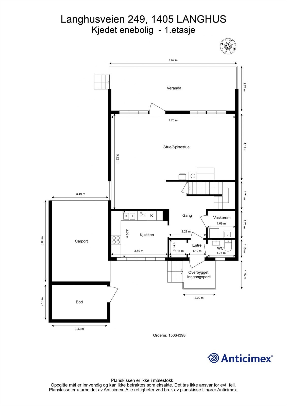 Plantegning - 1.etasje Galleribilde