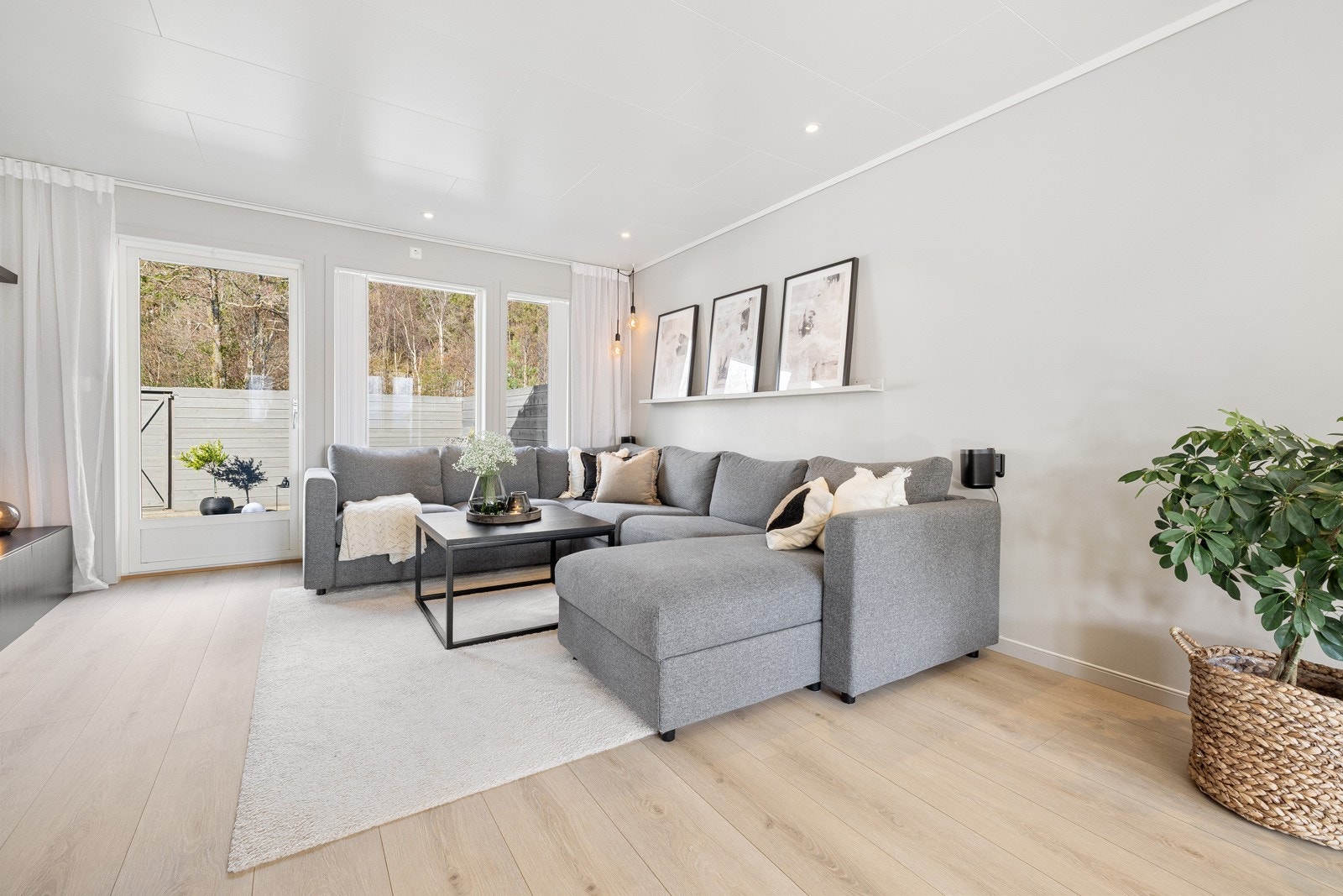 Store vindusflater for godt naturlig lys. Galleribilde