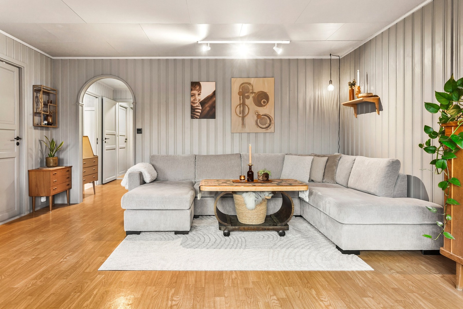 Hyggelig sone for sofagruppe Galleribilde