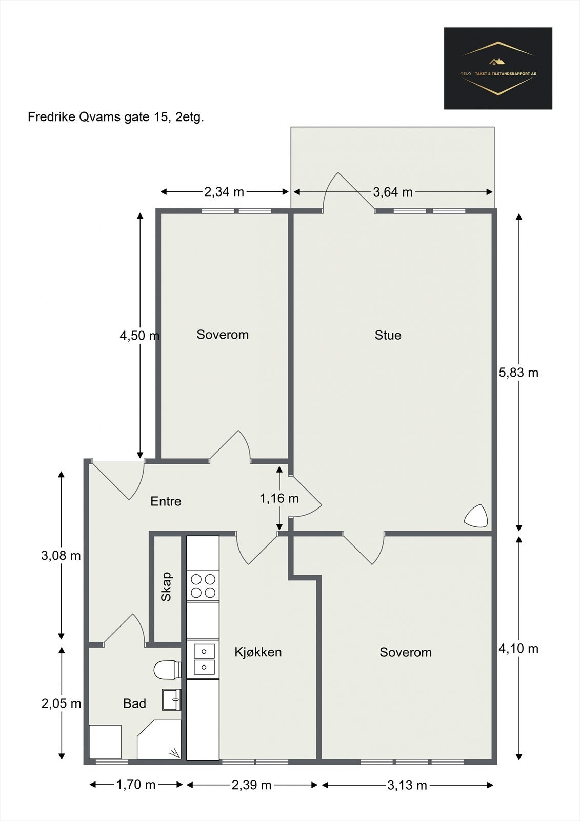 Plantegning til orientering. Galleribilde