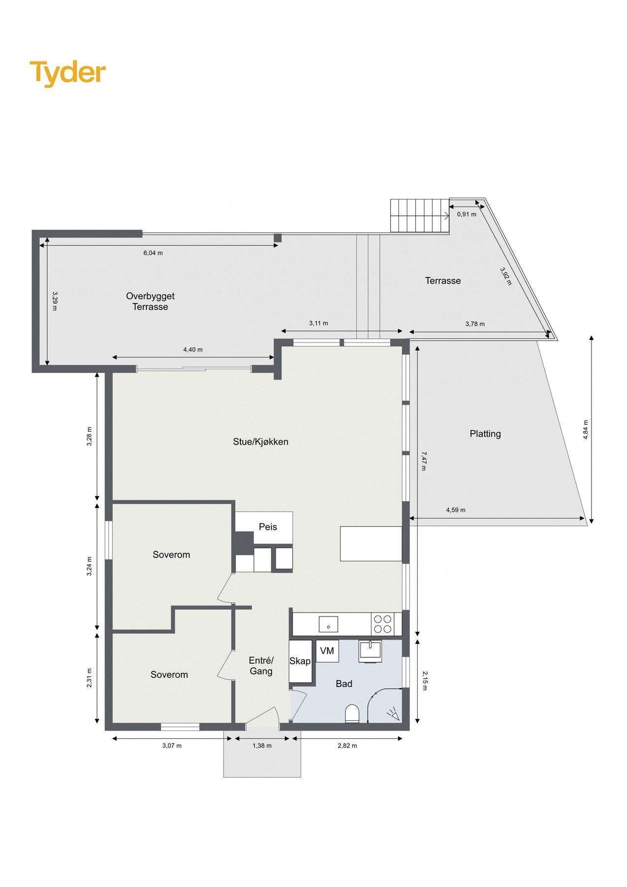 Planskisse. Galleribilde