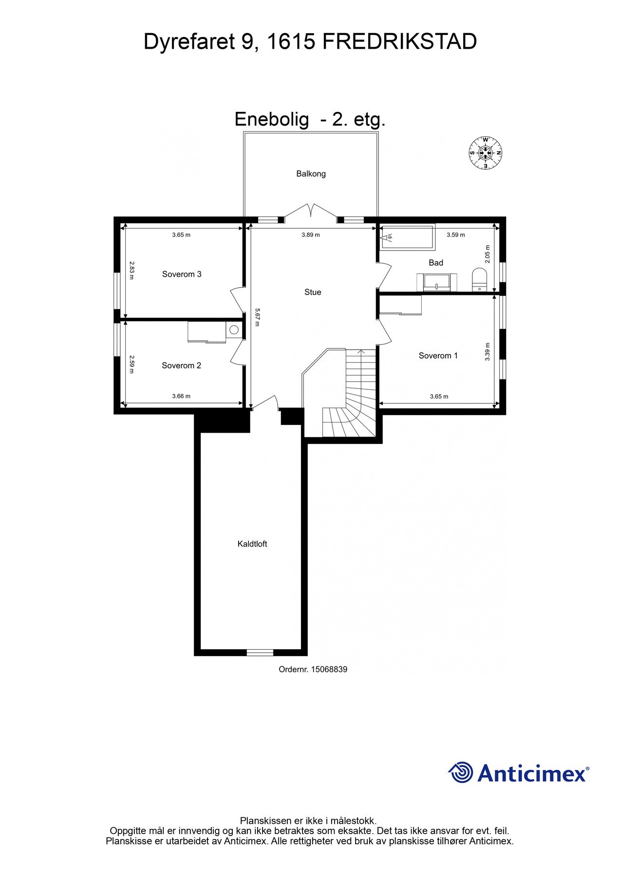 Plantegning 2. etg Galleribilde